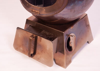 Showing the open ash drawer baby bell
